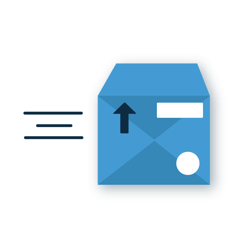 personalized shipping options icon